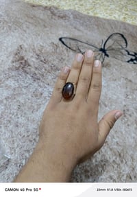 عقيق يماني • قياس ٢٤ • صياغة يدوية