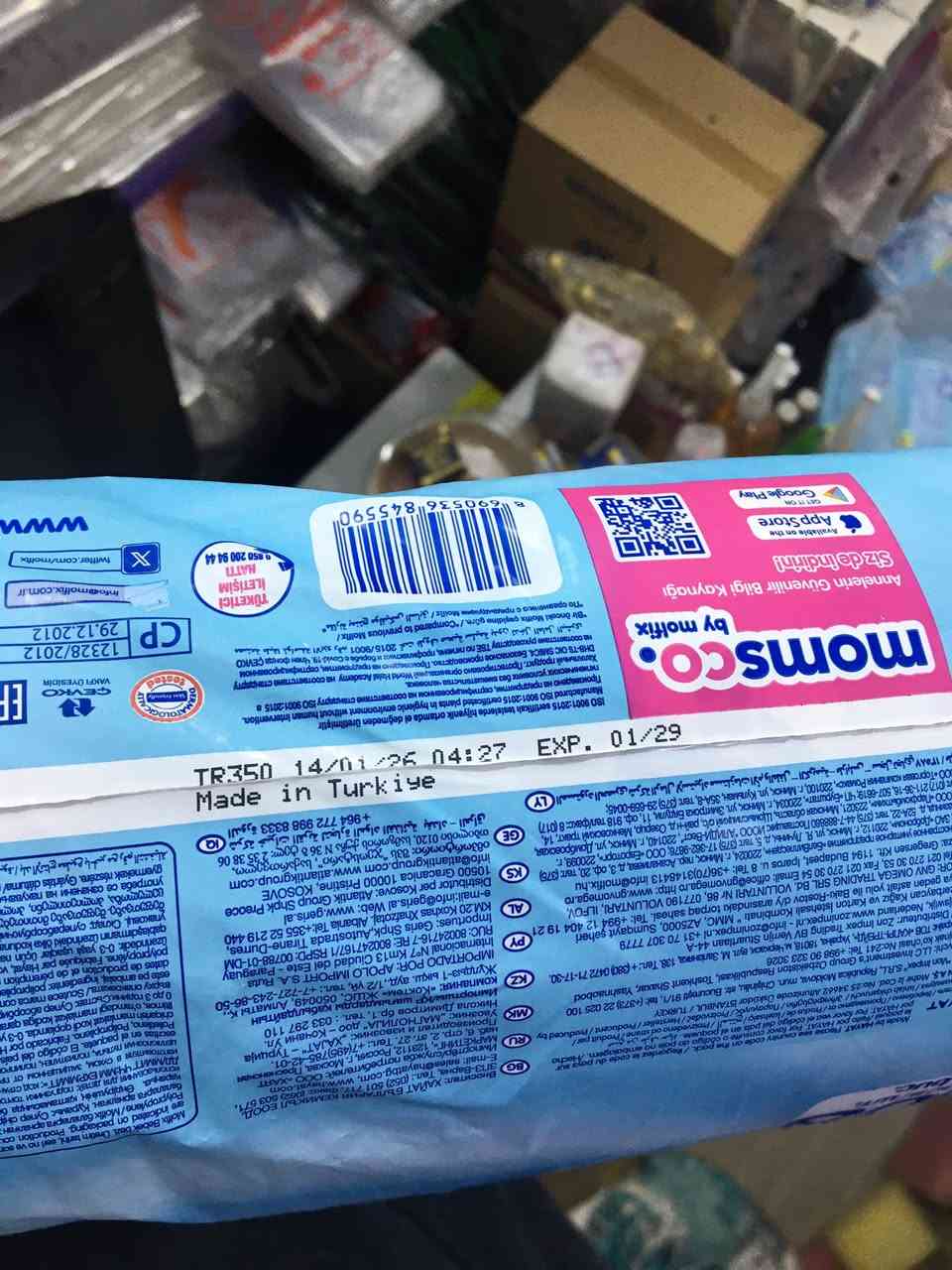 تم بفضل الله توفير جميع النقوصات 🤲🏻

وتم توفير حفاظات مولفكس التركيه الغنيه عن التعريف 
اللي جاي تنباع ب ١٥٠٠٠ وب ١٤٠٠٠ يمي بعرض خاص ب ١٢٥٠٠ دينار فقط

رقم ٢ الحجم الاقتصادي الكيس عدد ٥٤ قطعه ب ٧٥٠٠ دينار 

رقم ٣ الجامبو الكيس عدد ١٠٨ قطعه ب ١٢٥٠٠

رقم ٤ الجامبو الكيس عدد ١٠٠ قطعه ب ١٢٥٠٠

رقم ٥ الجامبو الكيس عدد ٧٨ قطعه ب ١٢٥٠٠

رقم ٦ الجامبو الكيس عدد ٦٢ قطعه ب ١٢٥٠٠

العنوان الدوره الميكانيك شارع الفورتات قرب أسواق العائله مجاور حلاقة قرطاج 📍

يوجد توصيل لجميع محافظات العراق 🇮🇶 🚚🚛

للأتصال والأستفسار : ***********📞
