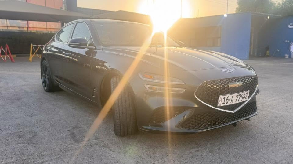 GENESIS G70 Sport Prestige
VIN: KMTG34TA5PU104568
موديل - 2023 
الممشى - 72000 KM
المحرك - 2.0L Turbo 
الكير - اوتو 
اللون - Green
المواصفات - Sport Prestige - رادار تفاعلي - تحديد المسار - سياقة ذاتية - مانع تصادم - حساسات أمامي خلفي - نقطة عمياء - إعادة الى المسار في حالة وجود خطر تصادم عند محاولة تغير المسار - بانورما - مري شفط - مري قلاب - مري تضليل بلادي - دخول ذكي - تشغيل عن بعد - بابين بصمة - صندوق أتوماتيك او بصمة - تايرات two size - شحن وايرلس - تحكم ستير -  كشن memory - كشن السائق والراكب الأمامي كهرباء - تدفئة تبريد كشنات - تبريد مناخين
الضرر -  خلفي بكلايت خلف السائق - بدون ضرر أيرباك كما موضح بالصور - شخوط خفيفة - كلير بنيد ضمان عدم التبديل
الرقم - قادسية معوقين (((كفالة التحويل)))
الموقع - بغداد
السعر 21,700
***********
