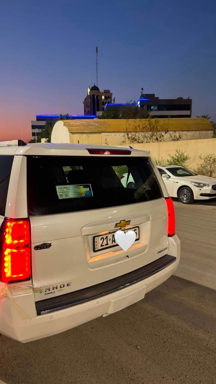 السلام عليكم 
تاهو 2020 
فئة LTZ 
فول موصفات
تبريد وتدفئة كشنات
شاشه 8 إنش 
Android Aute/ apple carplay
شاحن لاسلكي 
فتحة سقف 
تشغيل عن بعد
كامرة خلفيه 
تنبيه الاصطدام الأمامي 
وبعد ما شاء الله هواي موصفات بيها 
السياره بعدهي جديده ماشيه بس 90456الف 
موقع السياره البصرة دور الصحة 
رقم التواصل ***********
