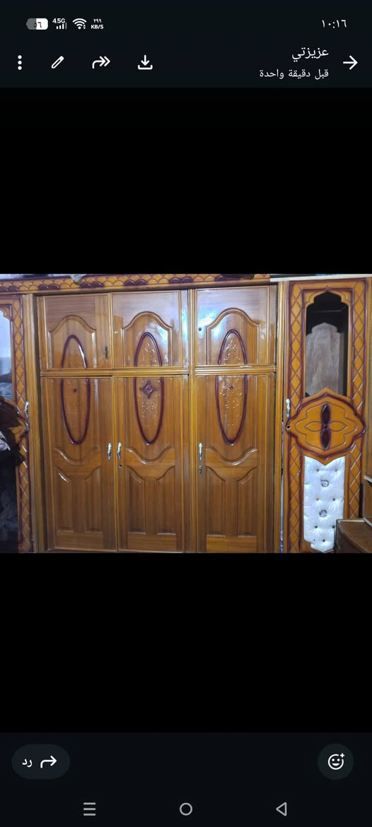 السلام عليكم غرفة اخشاب عراقي مستعملة للبيع  الشراي يراسلني خاص او اتصال على الرقم ***********
