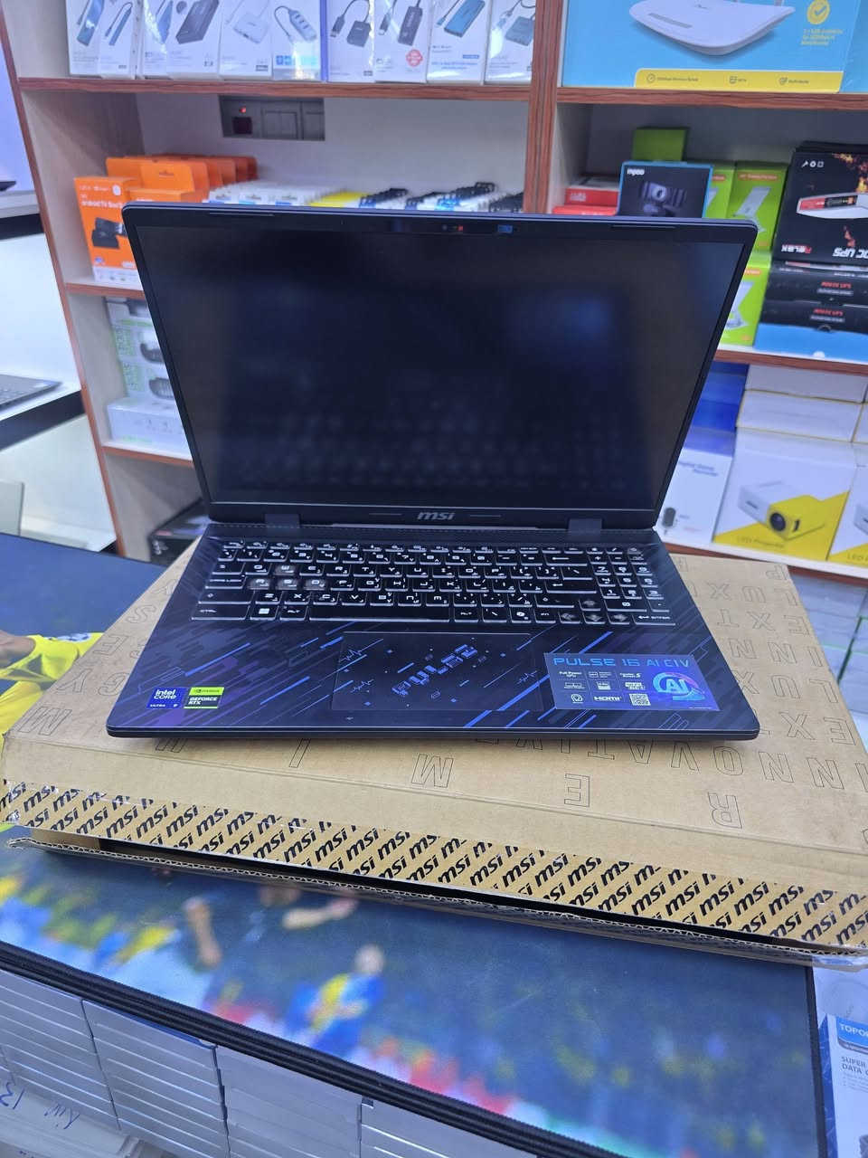 msi pulse
msi pulse 
ultra 9 185H
ram 32G 
ssd 1T 
RTX 4060  8G 
•الشاشة 16 إنج
 •الدقّة: QHD+
•يعني 2560×1600
تردد : 240hz 
نضافه 100% 
كامل ملحقاته الاصليه شاحنه و باكيت 
السعر : 1,750,000
بغداد - المنصور 
يوجد توصيل 
***********
