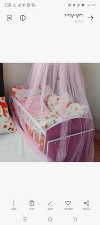 سرير بنتي • نظيف • مخدات ودوشك هدية