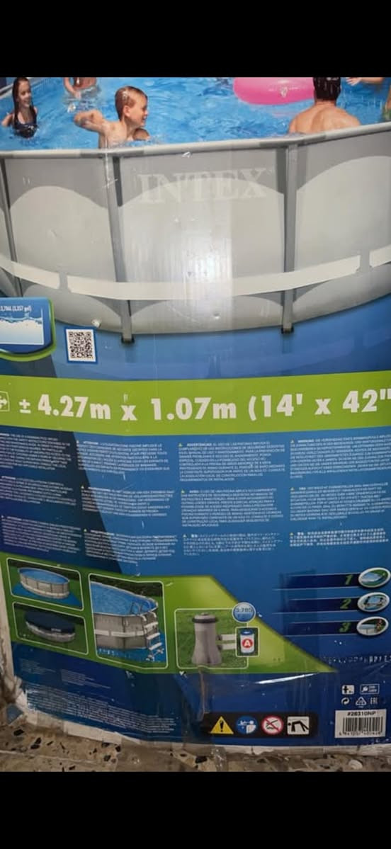 للبيع مسبح Intex عائلي (الأصلي) - استمتع بالصيف في بيتك! 🌊
مميزات المسبح:

 ١-المساحة: حجم عائلي كبير (4.27 متر قطر × 1.07 متر عمق)، 

 

٢-كامل التجهيزات: يأتي مع مضخة الفلتر الأصلية (موديل 638R)، سلم الأمان بـ 4 درجات، وكتيبات التعليمات مع القرص التعليمي للتركيب.

 حالة العرض: تم استخدامه بعناية وهو بحالة ممتازة ومستعمل قليل جدا 

التفاصيل:

 السعر: [٢٠٠] (قابل للتفاوض بالمعقول).

 الموقع: [بغداد الغزاليه ].

 للتواصل والاستفسار: ‭***********‬)
