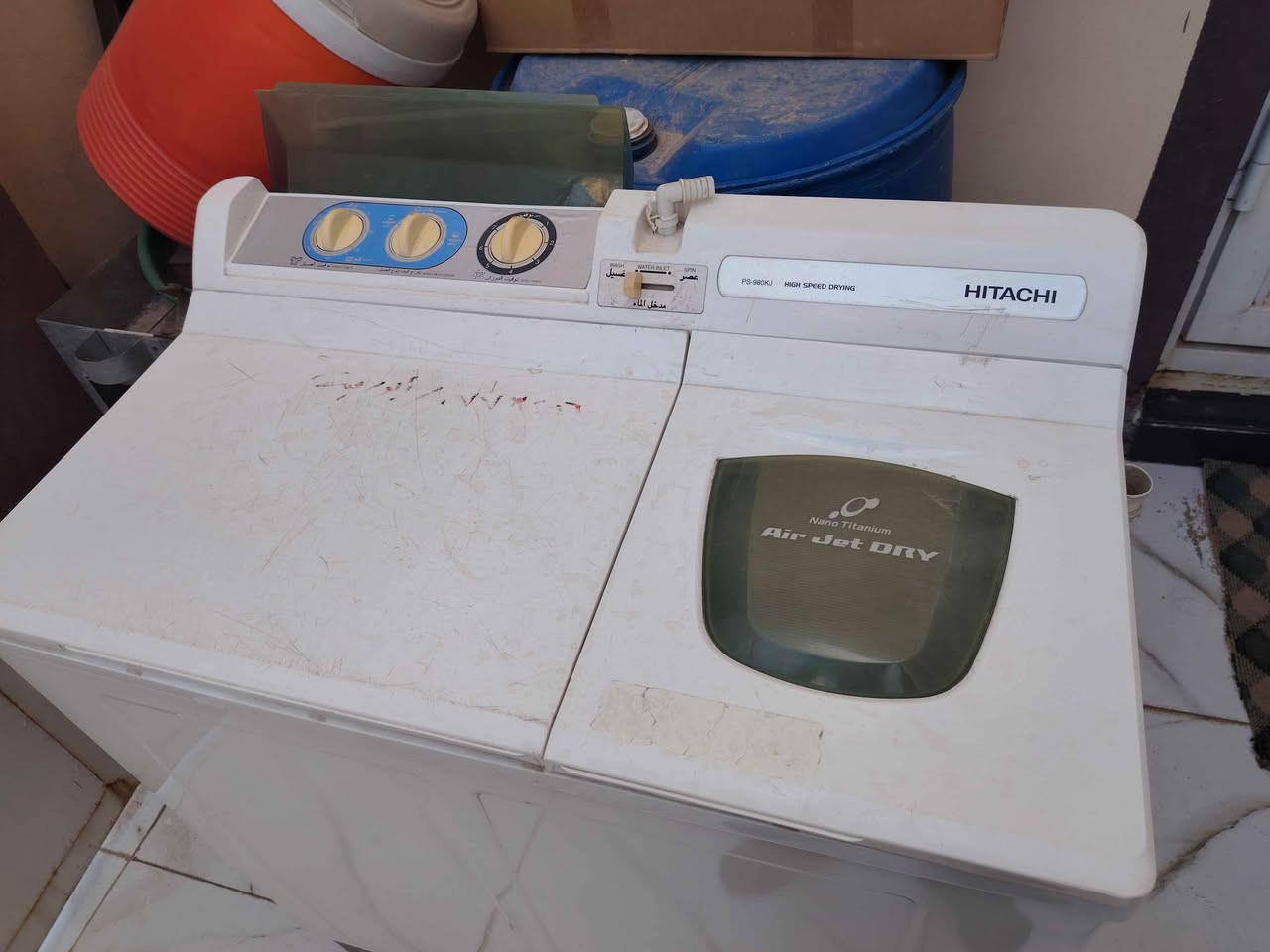 غسالة هيتاشي حوضين بيه خلل واحد وهو حوض الغسيل يصير ضعيف اذا اكو ملابس هواي يعني يحتاجلة صيانه
للتواصل ع خاص او ع رقم *********** كربلاء, العراق
