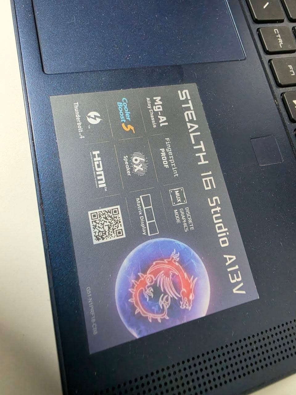 🔥 MSI Stealth 16 Studio A13V (i7-13620H / RTX 4070) 🔥
⚡️ Processor
Intel Core i7-13620H
⚡️ Graphics
NVIDIA GeForce RTX 4070 8GB
⚡️ Memory
16GB RAM
⚡️ Storage
1TB SSD
⚡️ Display
16-inch FHD+ Display
1920×1200 Resolution
144Hz Refresh Rate

💰 Price : ❓❓❓❓❓❓


**إذا كنت صاحب هذا الإعلان وتريد حذفه لأي سبب، رجاءا أرسل رسالة إلى الدعم الفني**