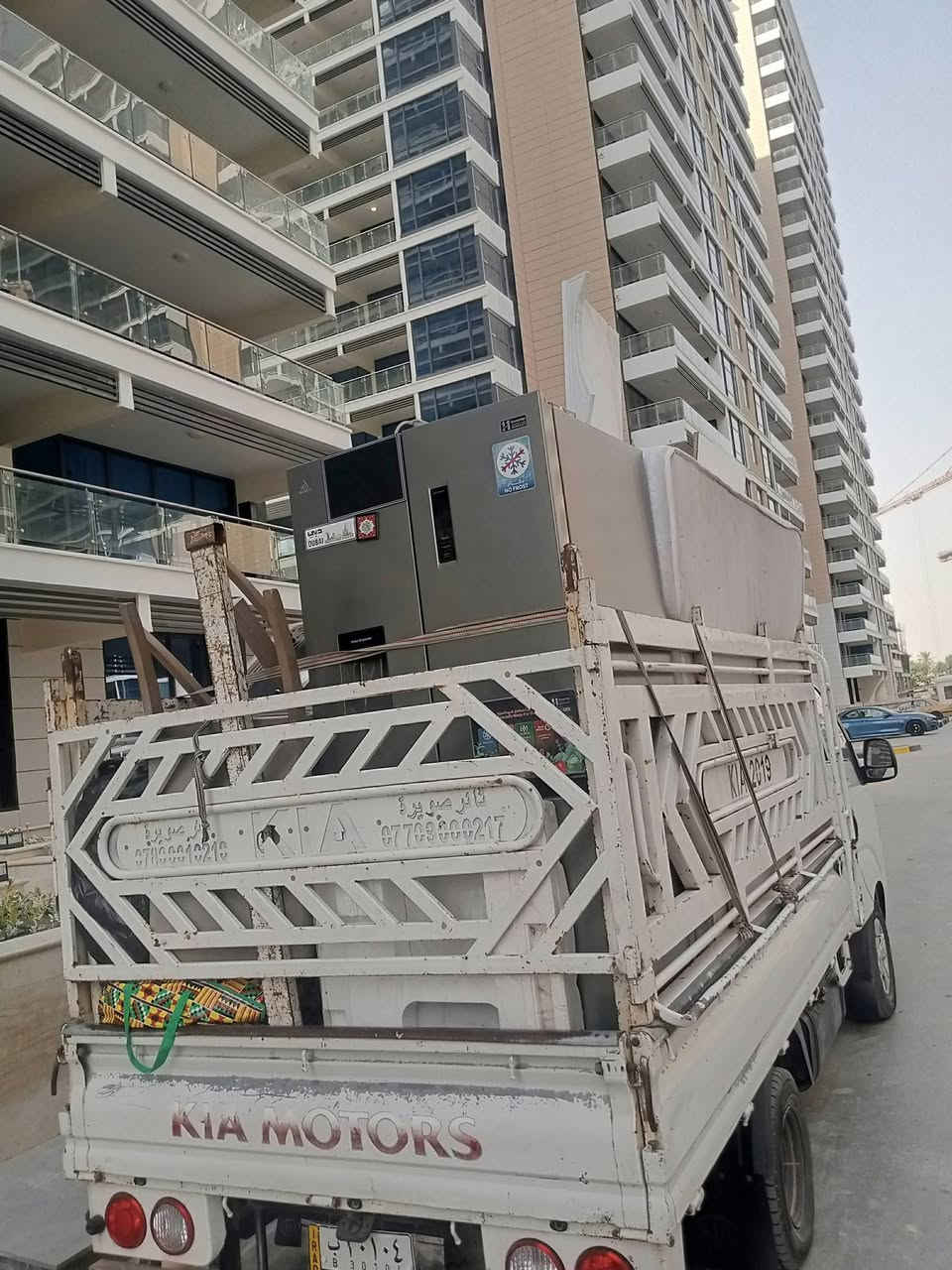 السلام عليكم🙋‍♂️ زبائننا الكرام
***********
*********** اتصال/ *يوجدلدينا كيا حمل لنقل الأثاث داخل وخارج بغداد وبسمايه وجميع المحافظات🌎🧿وبأسعار مناسبا 💸💸💸💸
***********اتصال/ ويانه كلشي سهل باذن الله ***********
 من نقل الاثاث العام 🌹والتحويلات من بيت💚الى بيت* اخر 🏘️ 💒🏯🏯🏯🏯🏯
ومن بغداد الى المحافظات او بالعكس
 توجد سيارات (كيا بنگو/🚛/) وكادر كامل من العمال الموهوبين في حمل الاثاث الاتصال على الرقام التالية ***********
         ***********

