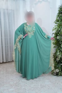 قفاطين مغربية • فستان فيزون • تطريز حاسبة