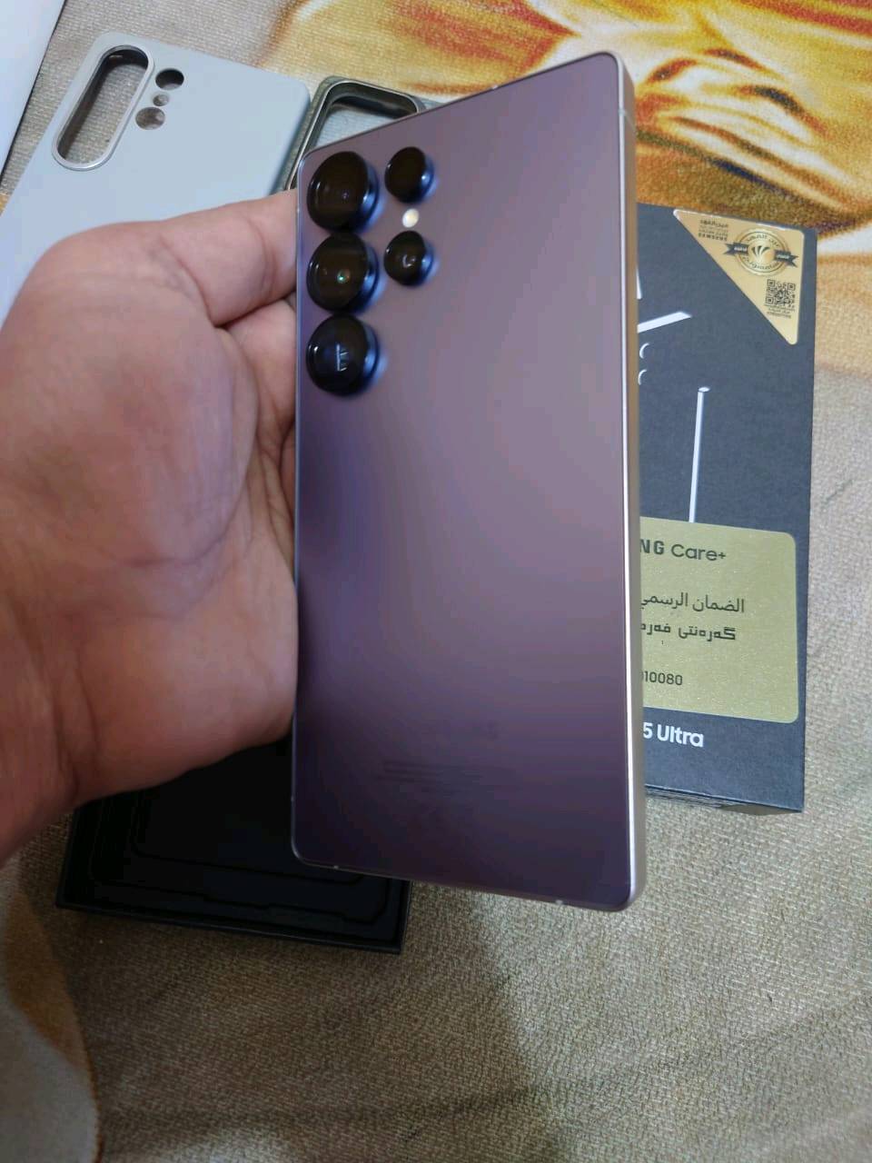 اس 25 الترا ذاكرة 256 تيتانيوم ضمان عين الفهد استخدام شرط نظافة 100% للبيع السعر مليون و150 مجال جدا بسيط او مراوس بنفس الجهاز ذاكرة اعلى عنواني بغداد اي استفسار عالرقم *********** ماعندي توصيل