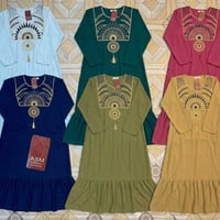 دشداشه نسائي • كشمير ايطالي • مقاسات 2XL-5XL