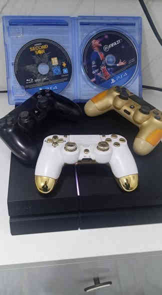 بلي ستيشن 4 فات للبيع الجهاز نضيف اون لاين نظام (13.02) مساحة الجهاز 500 GB
الجهاز مفتوح لغرض التنظيف فقط
معه 3 جويستكات اثنين تجاري و وحدة اصلي+قرصين second son و fifa 21
السعر 225 و بي مجال قليل
مكاني البصرة الأمن الداخلي الرقم ***********
