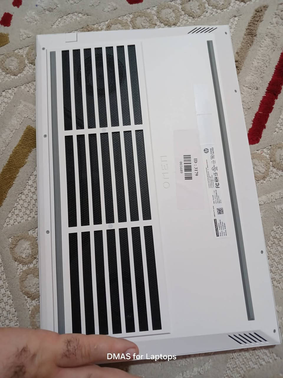 لابتوب گيمينگ HP Omen مستعمل
الشاحن الأصلي وياه
السعر: 1150000 الف ثابت – قفل غير قابل للتفاوض
ما مراوس

🌟 الحالة: مستعمل
💻 الماركة: HP
💻 الموديل: Omen 16-B0005DX
⚙️ المعالج: Core i7-11800H
⚙️ الجيل: الجيل 11
🟰 الرام: 16GB DDR4
💾 الخزن: 1TB SSD NVMe
🖥 الشاشة: 16 إنج QHD بتردد 165Hz
🕹 كرت الشاشة الداخلي: Shared 8GB
🕹 كرت الشاشة الخارجي: RTX 3070 سعة 8GB (TGP 95W)
🌟 الكيبورد: بإضاءة خلفية زرقاء
📍 المكان: أربيل
📞 للتواصل: *********** (WhatsApp)
📞 *********** (فايبر)
