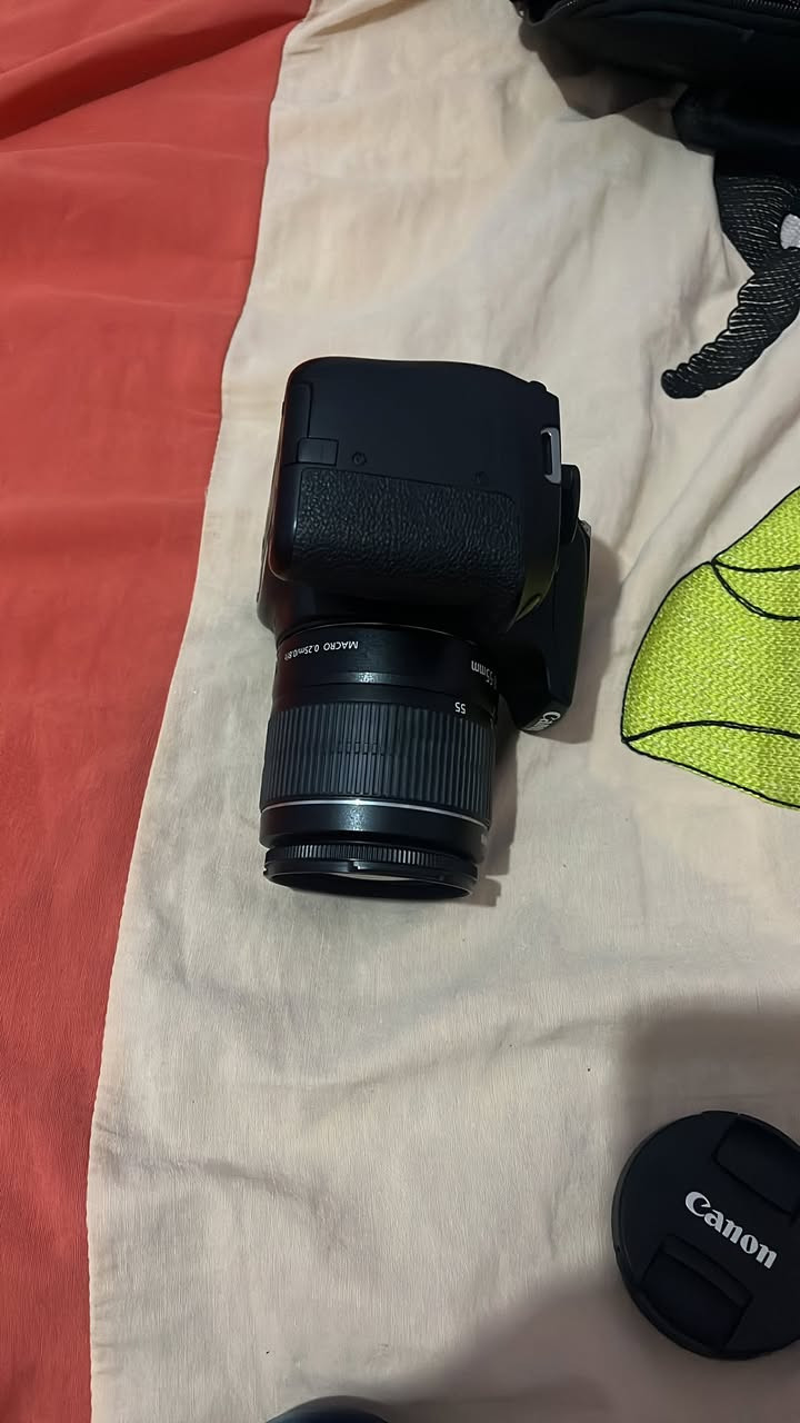 السلام عليكم
متاح كاميرا Canon EOS 2000D
معاها الشاحن والعدسة الي ف الصور 
حاله زيرو ونضيفه اوي زي ما باين ف الصور كدا 
السعر خاص


**إذا كنت صاحب هذا الإعلان وتريد حذفه لأي سبب، رجاءا أرسل رسالة إلى الدعم الفني**