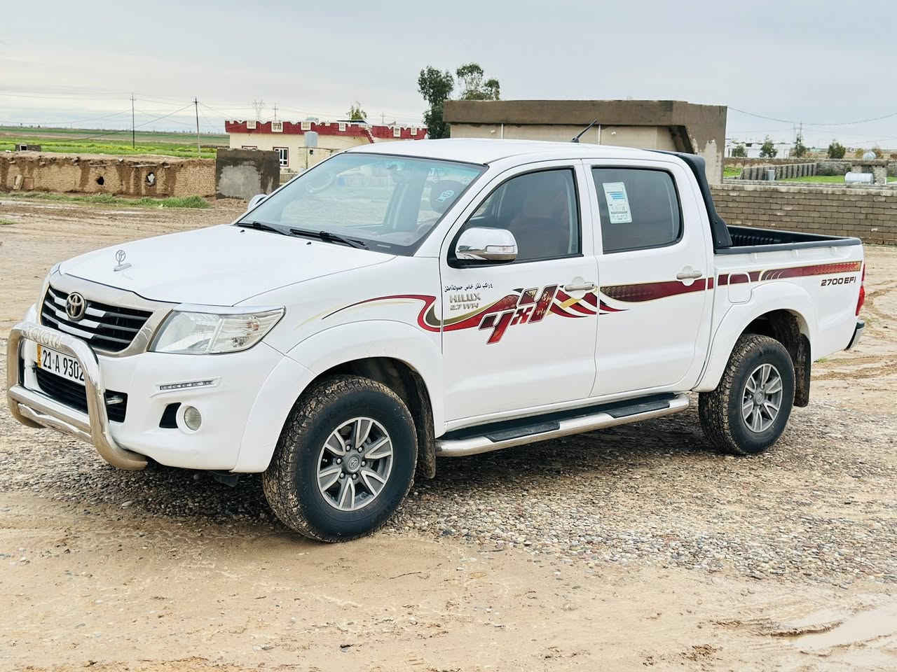 السلام عليكم سياره للبيع هايلوكس فورويل مكفوله كفاله عامه رقم شمالي سليمانيه محرك مامفتوح تواير اربعه جدد صدر كير محرك كلوو شرط السعر200وبيه مجال العنوان كركوك الحويجه رقم الهاتف ***********
