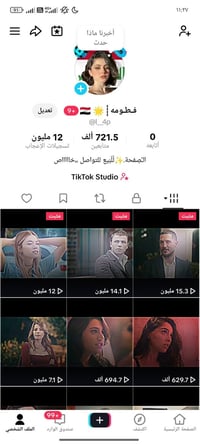 حساب تيك توك • ٣٠ مليون مشاهدة • زيادة يومية ٢٠٠٠٠