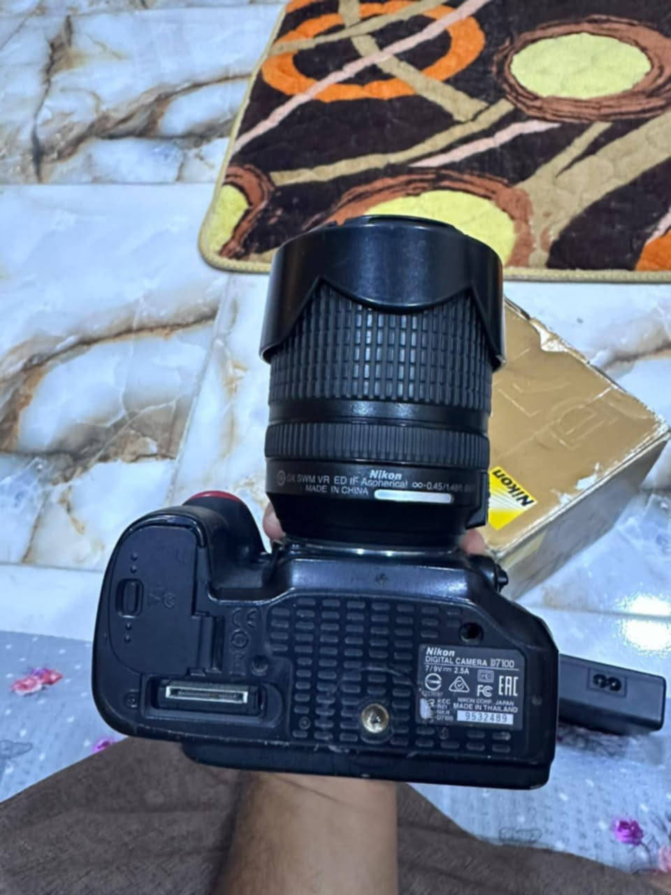 نيكون 7100
نظافة 95%
 ملحقاته
عدسة 18.140 الاصلية مع هود العدسة والكب الامامي للعدسة
شاحنة مع كيبل الشحن
بطارية
احزام كتف
كارتون الكاميرا وجياستها
شترها 25K فقط
سعرها 550
عنواني /ناصرية مركز ناصرية, ذي قار


**إذا كنت صاحب هذا الإعلان وتريد حذفه لأي سبب، رجاءا أرسل رسالة إلى الدعم الفني**