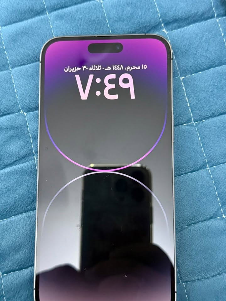 السلام عليكم للبيع ايفون ١٤ برو ماكس ماستر كارتونه ويا ذاكره ٢٥٦ بطاريه ٩٦ مكاني بغداد الزعفرانية السعر ٩٠٠ وبي مجال ***********
