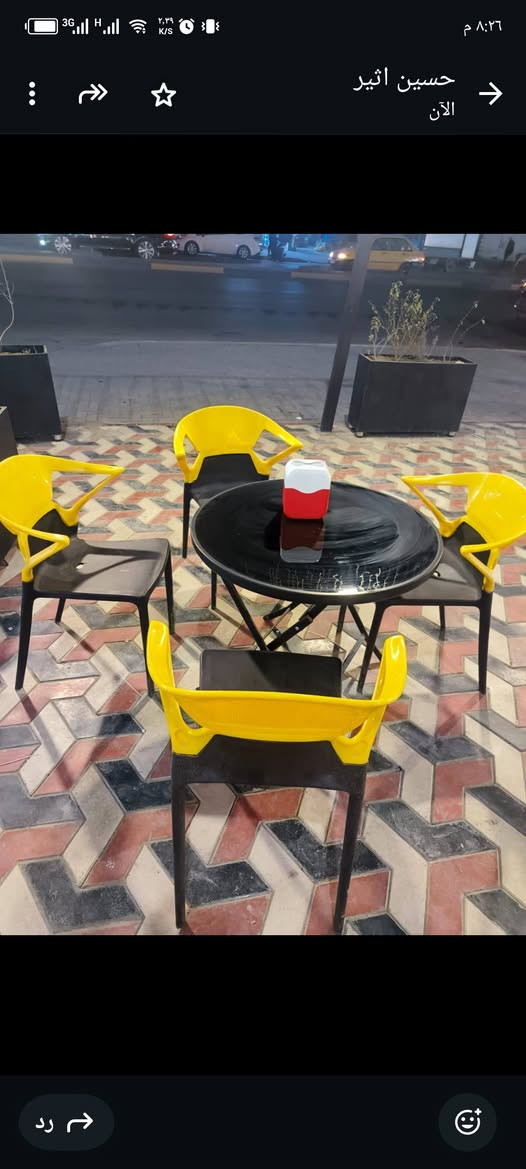 غراض مطعم للبيع شوايا دجاج أصلا مامستخدمه جديده مع ميوزه طعام وي كراسي إلي حاب يشتري يتصل عله هذه الرقم ***********

