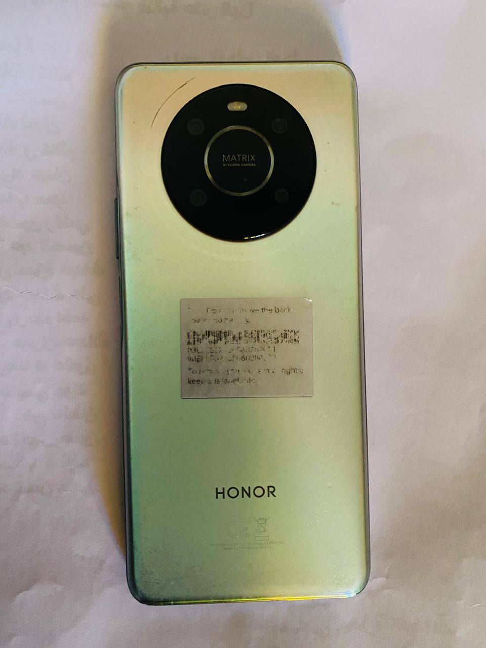 #هونر X9
ذاكرة 256

الداخلية 8

بطارية 5000

نظافة 99٪
اخو الجديد 

السعر اتصل ع رقم الهاتف ***********
