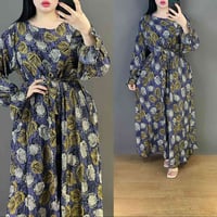 دشداشة نسائي • كشمير سيلين • فري سايز ٩٠ كيلو