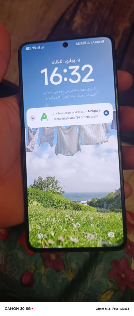 بوكو x6 برو جهاز نضيف عله وضع الشركه الذكره 512 العشويه 12+12 جهاز عملاق بوبجي 120 فريم السعر 350  (***********
