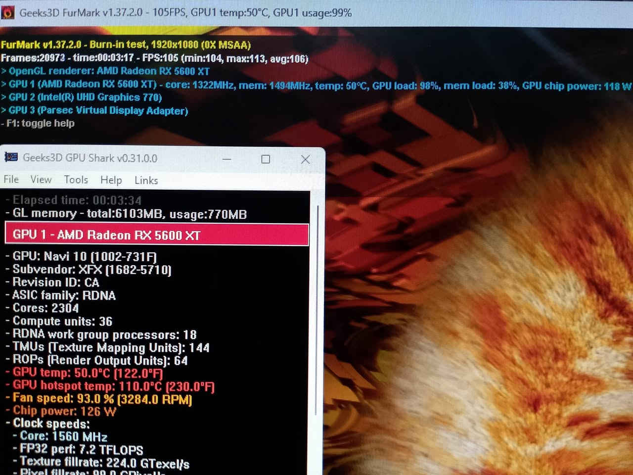 XFX RX 5600XT THICC II للبيع 
حرارته ما تعبر ال50 بفورمارك اقوه من الRTX 3050 ونفس قوه ال2060 السعر 200 الف وبيه مجال متوفر توصيل


**إذا كنت صاحب هذا الإعلان وتريد حذفه لأي سبب، رجاءا أرسل رسالة إلى الدعم الفني**