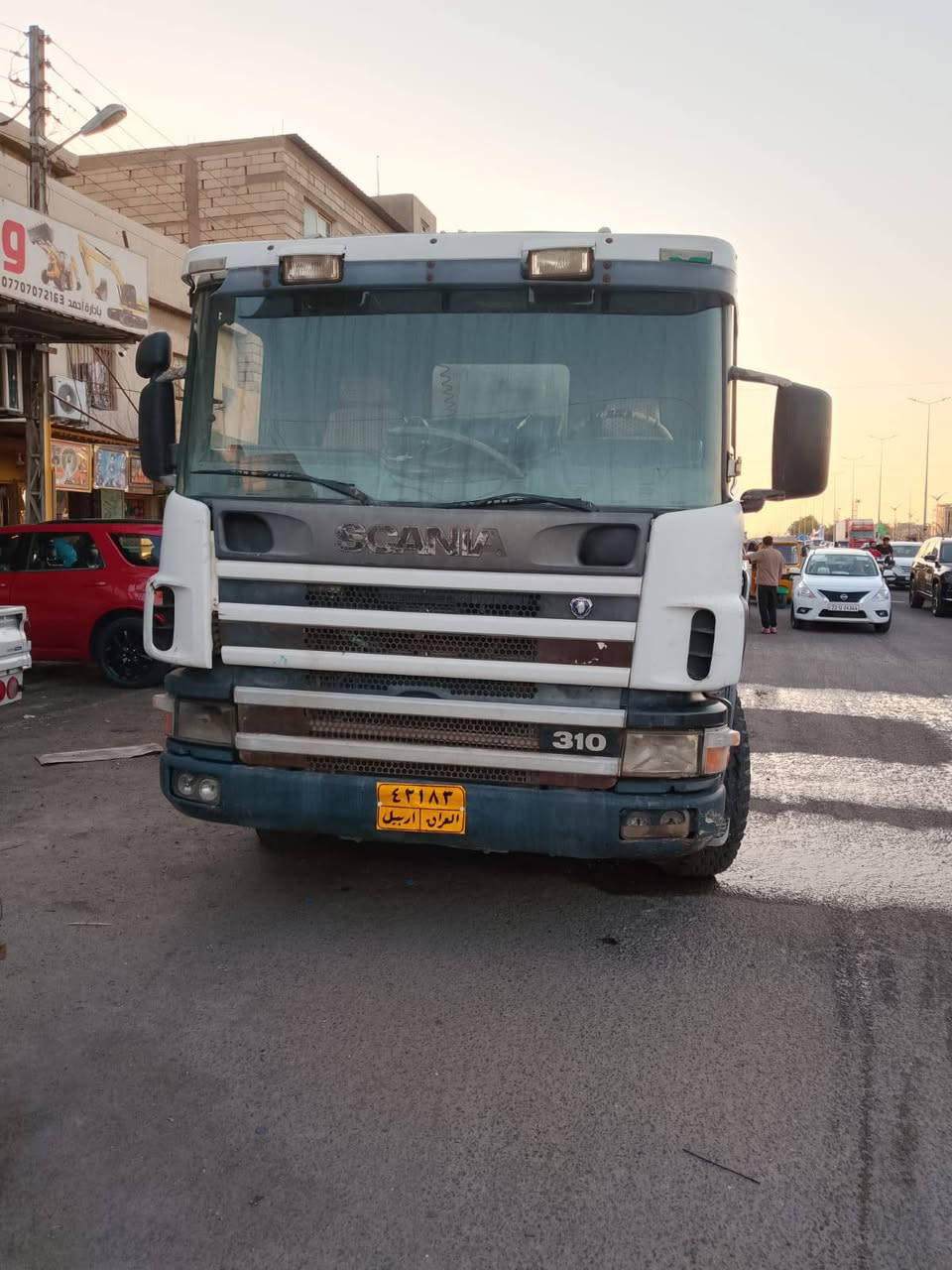 السلام عليكم سكانيا لبيع موديل 97 مكينة بيهة خط تبخير كير شاصي كفالة سعر. 170 وبيها م جال رقم تلفون ***********
