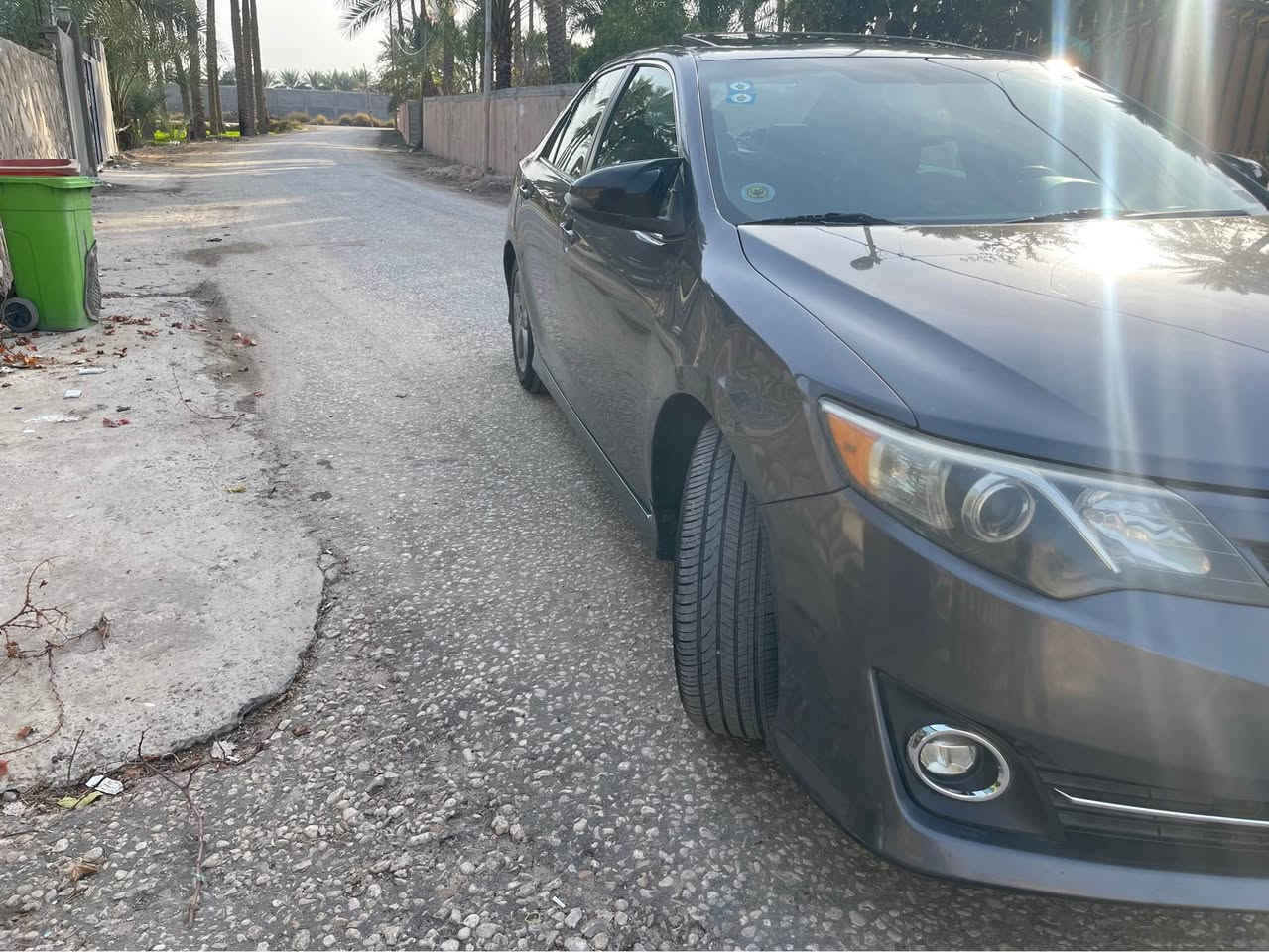 سلام عليكم 
كامري 2013 
وارد امريكي 
موصفات se 
فتحه 
كشنات جلد ومخمل 
وكشن كهرباء 
محرك 2.5
حادثها امريكا جاملغ امامي 
وهنا صاير بيها حادث جاملغ الخلفي حادث كلش بسيط 
يعني قطعتين صبغ 
محرك مامفتوح 
وكير بس الكيس مفتوح ع مود الفلتر 
السعر 128 
*********** المحاويل, بابل
