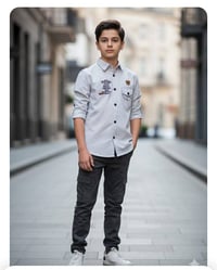 ٦٥٠ قطعة • قميص ولادي • كتان تقيل