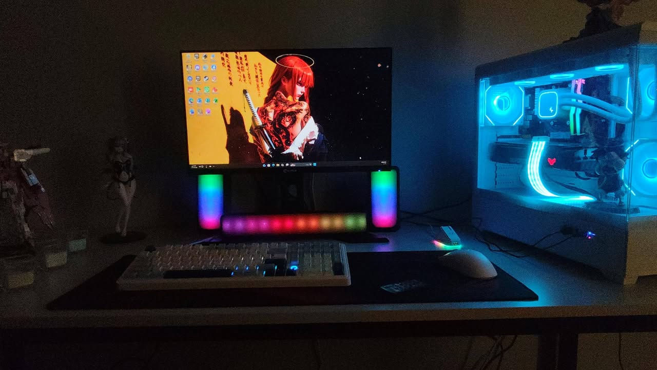سلام عليكم
r5 5600 

ASRock b450 pro

3070ti asus tuf 3 fan

m.2 nvme Samsung 256gb

ssd 256 gb

ram Tforce 8x2 (16gb) 

cooler deepcool le720 

psu 750w segotep 

case lovingcool 360

كيبورد كيمنك يلو سوتش ميكانيكي 

الماوس اتاك شارك يوصل لهيرتز.  1000 

 شاشة كيمنك 24 انج 180 هيرتز فل اج دي سرعت لستجابة 1.0

ميز تفصال ارتفاع80عرض175نزال65ميز تكمه
يوبي اس 1500 واط شوي لبطارية تعبانة 

لقطع كلهة جديدة ونضيفة

سعر مليون و 500 مع المجال وطي وياهة كرسي مكتبي
مكاني بغداد ***********
