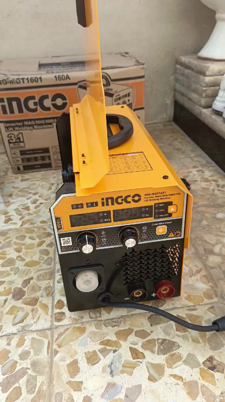 السلام عليكم
للبيع مكينة نظيف حيل 

للبيع مكينة نظيف حيل 

* اسم المادة : ماكنة لحام اركون + ولدن 160 امبير
* كود المادة : ING-MGT1601

المواصفات...

* النظام : الكتروني دبل كارت IGBT
* الفولتية المقدرة : 220 فولت - 240 فولت ~ 
* التردد المقدرة : 50/60 هرتز
* مرحلة التيار : مرحلة واحدة ( سنكل )
* جهد بدون تحميل : 11 / 26 فولت ~
* اقصى جهد استهلاك التيار : 0 - 20 امبير ~
* الإخراج تيار المقدر : 30 - 160 امبير
* اقصى إخراج التيار  : 160 امبير
* حجم سلك اللحام الميك : 0.6 – 0.8 – 0.9 ملم ø
* حجم سلك اللحام الولدن : 1.6 - 4.0 ملم ø
* مغذي سلك مدمج
* مدخل غاز ثاني اوكسيد الكاربون في خلفية الجهاز
* نظام التحكم : فوليوم متغير لتحديد للتيار – فوليوم متغير لتحديد السرعة
* مهام المقدرة : لحيم ( حديد – المنيوم – نحاس – نيكل كروم )
* ملحقات : مسدس الحام ميك + يدة لحام ولدن + قراصة 
***********
***********
السعر 250
يوجد توصيل
