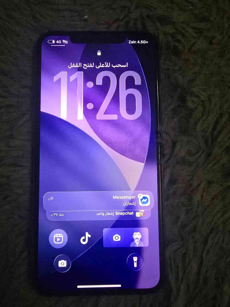 11برو ماكس
ذاكرته ٢٥٦
بطاريته ٨٨٪؜(البطاريه ممرفوعه بلاديه )
لونه المميز 
الجهاز ممفتوح انطيك بي ضمان شكد متريد 
نظافته تخبل ٩٥٪؜
كارتونه موجوده مطابق 
425 وبي مجال للشراي 
مكاني حله 
*********** حلة, بابل
