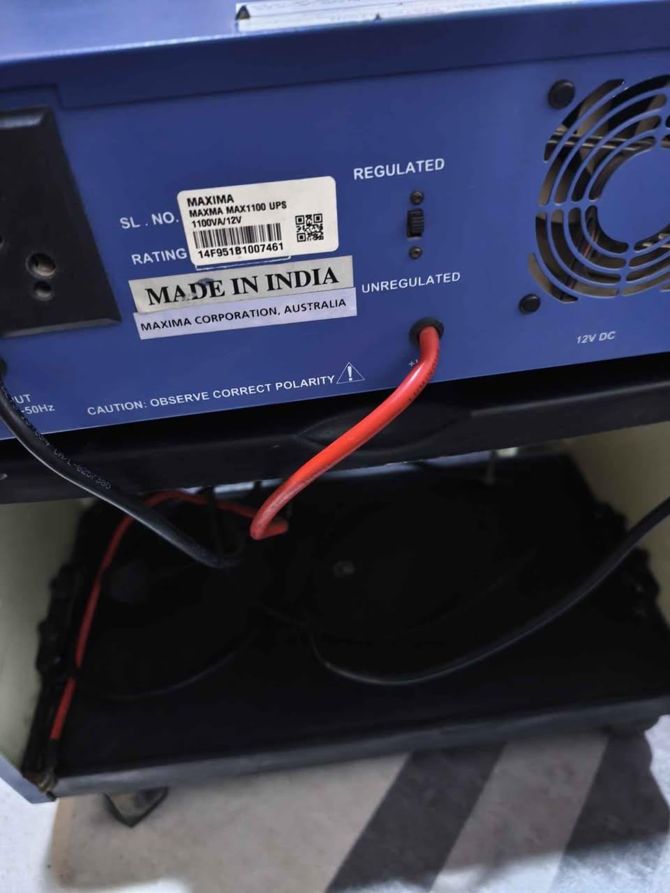 عاكسة ماكسما  سستم كامل مع ميزها و حافظة للبطارية جديدة لم تستعمل 5 امبير فعلي 3.5 أسترالي هندي بيها نظام ريكليتر تنظيم كهرباء وشحن بطارية وتشتغل مثل  ups ,أو عاكسة 
 بغداد الجديدة بغداد, العراق


**إذا كنت صاحب هذا الإعلان وتريد حذفه لأي سبب، رجاءا أرسل رسالة إلى الدعم الفني**