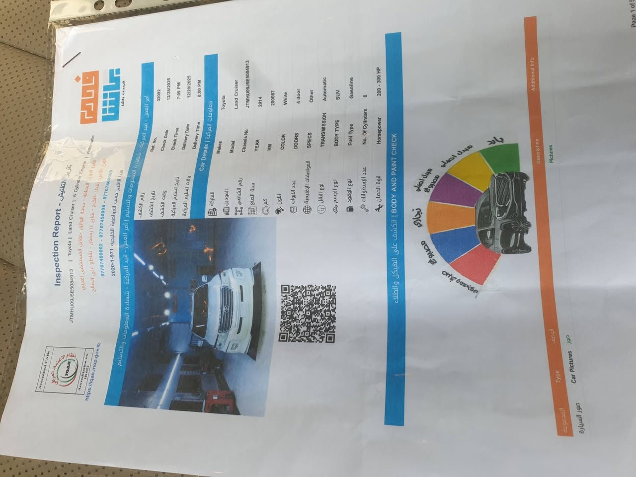 السلام عليكم اللبيع لاندكروزرGXR 2014  اصل بريم  محرك 6V ماشيه 200 الف حقيقي
بيه بارد بل جنطه  وبارد بل جاملغ الامامي بيه 3 مكانات بارد قليله 
رقم بغداد مكان بغداد العطيفيه  الاستفسار والاتصال على الرقم ***********مكان بغداد الوشاش 
السعر 36$وبيه مجال
