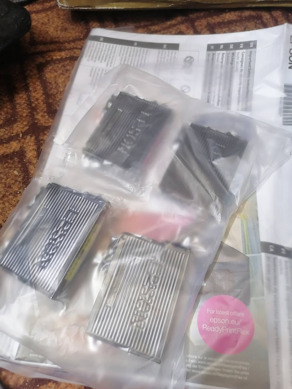 طابعة ابسونxp 2200 ملونـة جديدة امزون بريطاني UK
و كاترج الحبر اربع الوان موديل الكاترج 604XL 🖨✒️
اللون الاسود 500 ورقة 🧾
الالوان 350 ورقة 📝
135 واصل لباب بيتك 📢


**إذا كنت صاحب هذا الإعلان وتريد حذفه لأي سبب، رجاءا أرسل رسالة إلى الدعم الفني**