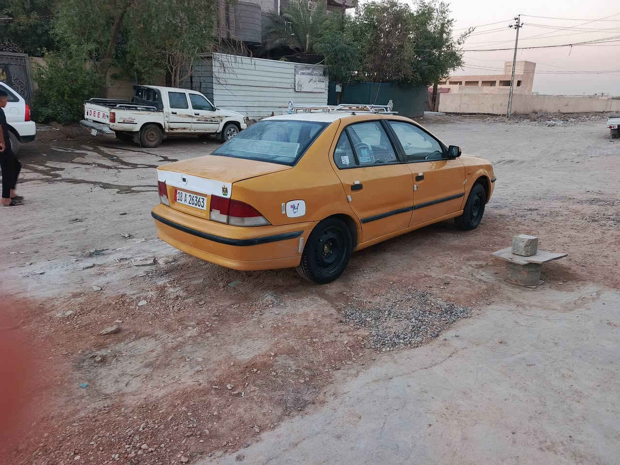 السلام عليكم 
سمند  إحدى عشر
مكفوله عدى البنيد طائر
گير ومحرك سلف وباتري وبأور مشدود قبل سبوع
تخم تاير حداديه 
مكفولات
هزه جديده مصفره هيئه وغرامات
رقم بابل بأسمي شرط التحويل
السعر ٣٥ $ وبيه مجال
***********
مامتواجد على فيس
