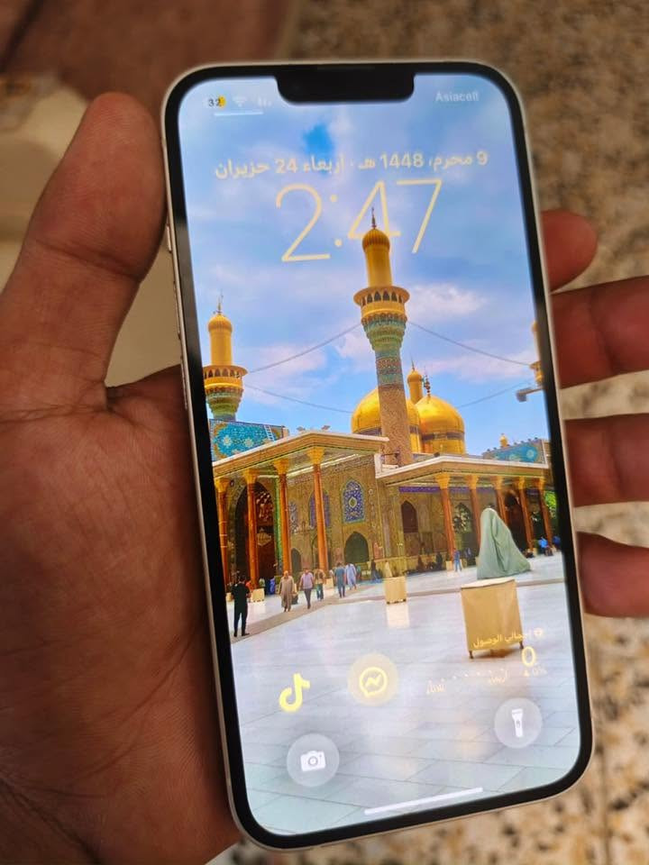آيفون 13 عادي مكفول كفاله عامه استخدام شخصي فقط بطاريه مبدله سعره 500 وبي مجال بسيط *********** واتساب فقط
