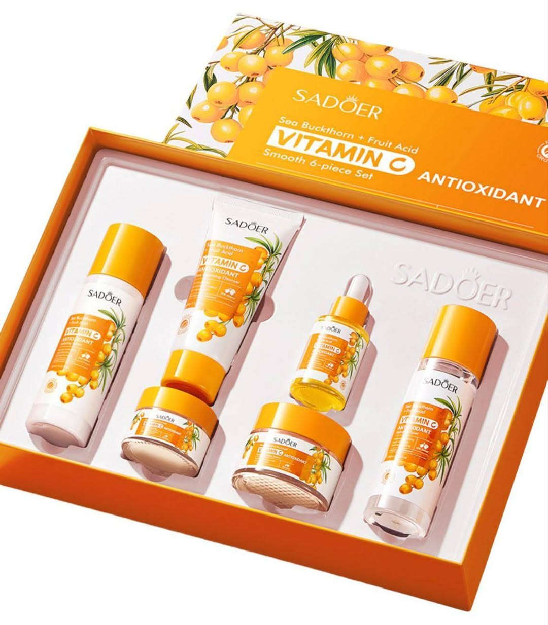 🍊 بوكس فيتامين C من SADOER 🍊
سر الإشراقة والنضارة ببكج واحد متكامل ✨  

إذا تعانين من بهتان، تصبغات، أو تعب بالبشرة  
هذا البوكس راح يرجع الحيوية لبشرتج من جديد 💛  
#بوكس #عناية #اكسبلور


**إذا كنت صاحب هذا الإعلان وتريد حذفه لأي سبب، رجاءا أرسل رسالة إلى الدعم الفني**