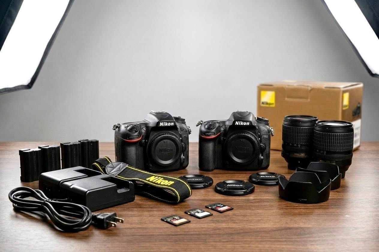 سلام عليكم أخوان كاميرات نيكون  (Nikon (7100 / 7200
شرط النضافة و شغال كل الملحقات مع ملحقات كاملة لكل كاميرا وحد كاميرات مع كارتونة كاميرا نضيفة مع عدسة بلادية و بطارية بلادية ورام بلادية و حزام كتف بلادية و شاحنة و كيبل بلادية لكل كاميرا و ملحقاتها بلادية بالكاملة 
يوجد لدينا توصيل من محافظات الشمالية.                                إلى صلاح الدين -سامراء 
للتواصل (***********) الاتصال أو مراسلة الخاص 

 كاميرا نيكون Nikon 7200
كاميرا نيكونNikon 7100
 1- عدسة 105-18
2- عدسة 105-18
بطاريات عدد ثلاثة (3)
شاحنة عدد اثنين (2)
كيبل شاحنة عدد اثنين (2)
حزام كتف عدد اثنين (2) Nikon
رام RAM عدد ثلاثة 
1-رام 16 گيگابايت
2-رام 16 گيگابايت
3- رام 32 گيگابايت 
فلاش Godox
جنطة عدد ثنين لكل كاميرا وحد هيه و أغراضها
كارتون الكاميرا عدد اثنين لكل كاميرا وحد
