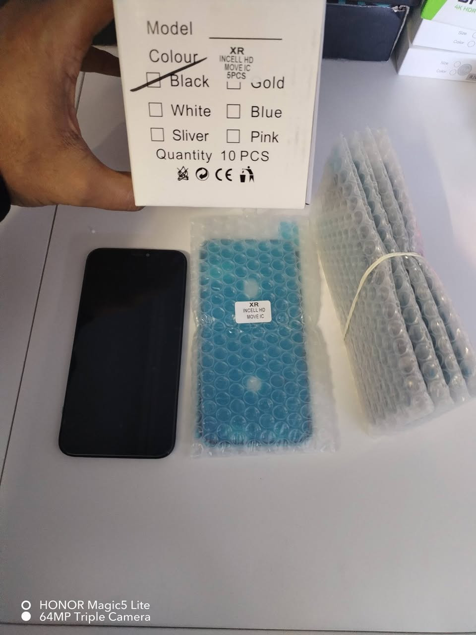 يا الله
متوفر شاشات ايفون X وشاشات ايفون XR
سعر القطعه ١٠ الاف
للحجز ارسال رقم وعنوان عالخاص 
 توصيل كل المحافظات 5 الاف


**إذا كنت صاحب هذا الإعلان وتريد حذفه لأي سبب، رجاءا أرسل رسالة إلى الدعم الفني**