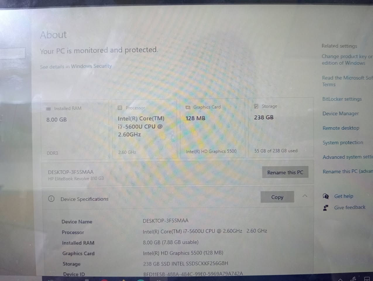 السلام عليكم لابتوب hp  نضيف جدا مواصفات مرتبه موجوده المواصفات بالصور للاستفسار خاص او الاتصال على ***********
