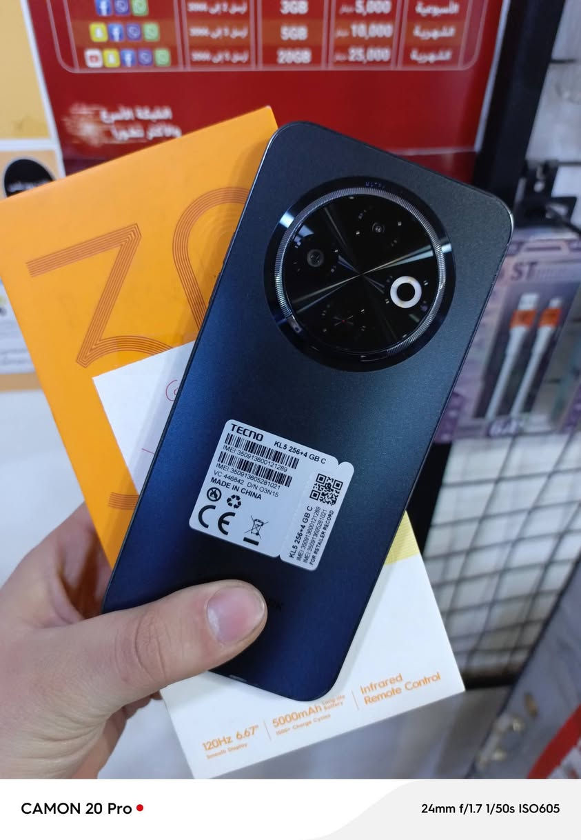 Tecno Spark 30 c
السعر 130 الف فقط 
الذاكرة 256GB
الرام 8GB
البطارية 5000 ملي امبير 
بصمة جانبية 
دبل سيم كارت 
الجهاز مستعمل بنضافة جدا عاليه مع كامل الملحقات 
للاستفسار المراسلة او الاتصال على الرقم 
***********
