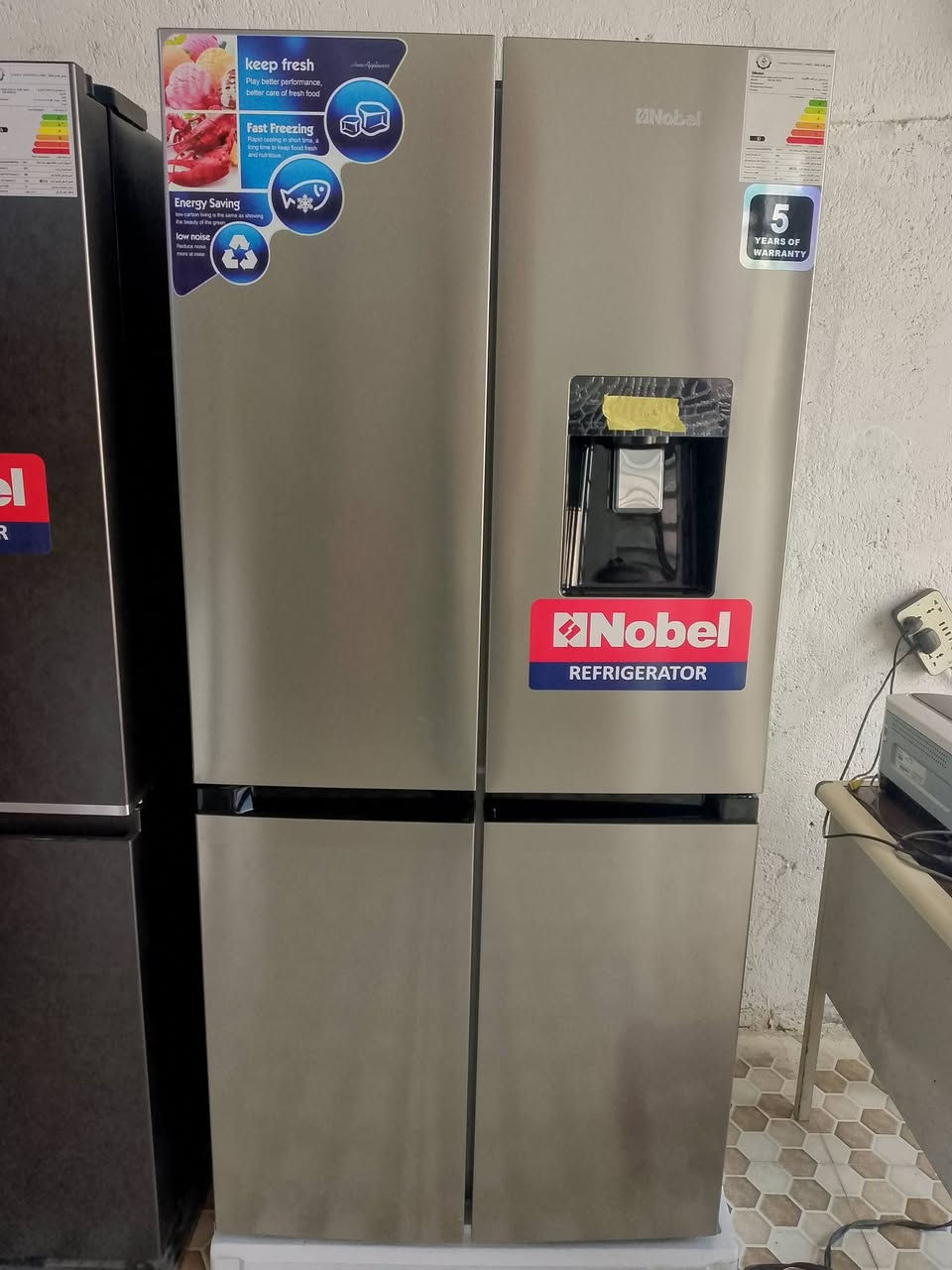 اللهم صل على محمد وال محمد الطيبين الطاهرين
ثلاجه قدم 5ابيض
ثلاجه قدم 6 سلفر 
ثلاجه قدم 10رصاصي ذهبي 
ثلاجه قدم 20 زجاج ذهبي
ثلاجه قدم 32راباب 4 اسود 
ثلاجه قدم 20باب 4 سلفر 
مجمدة ابيض 330ك
مجمد سلفر 210ك
غساله فول اوتماتيك نوبل 17كليو 
غساله فول اوتماتيك نوبل 13كيلو 
غساله هياشي حوضين17كيلو 
غساله هياشي حوضين 12كيلو 
غساله نوبل حوضين 10كيلو 
غساله نوبل حوضين 17كليو
العنوان حي الصدرين سكله حمزه الهلالي 
***********
***********
***********
