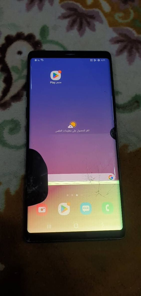 موبايل سامسونج نوت ٩ شغال ضربه بالشاشه سعر ٦٠ رقم  ***********
