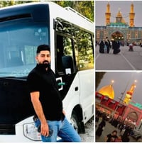 حملة زياد • كربلاء المقدسة • مغادرة ١ ظهراً