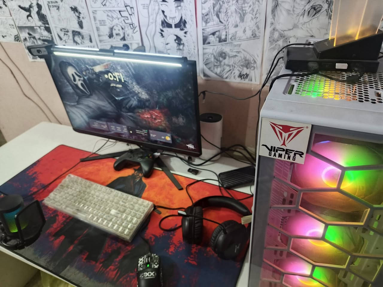 PC
كارت الشاشه RTX 3060 Ti
المعالج i5 12400F
رامات 16G
مبرد هوائي جيد
الذاكره 1T خارجي
512GB داخلي
باور 700W يصلح للتطوير
كيبورد واير لس من رد دراكون
ماوس اتاك شارك
شاشه ممتازه
جوستك اكس بوكس واير لس
تشغل حسب الالعاب 120فريم فما فوق
مع ستاند سماعه
مع الميز كذالك
مايك فيفاين مع الاستاند 
السعر خاص


**إذا كنت صاحب هذا الإعلان وتريد حذفه لأي سبب، رجاءا أرسل رسالة إلى الدعم الفني**