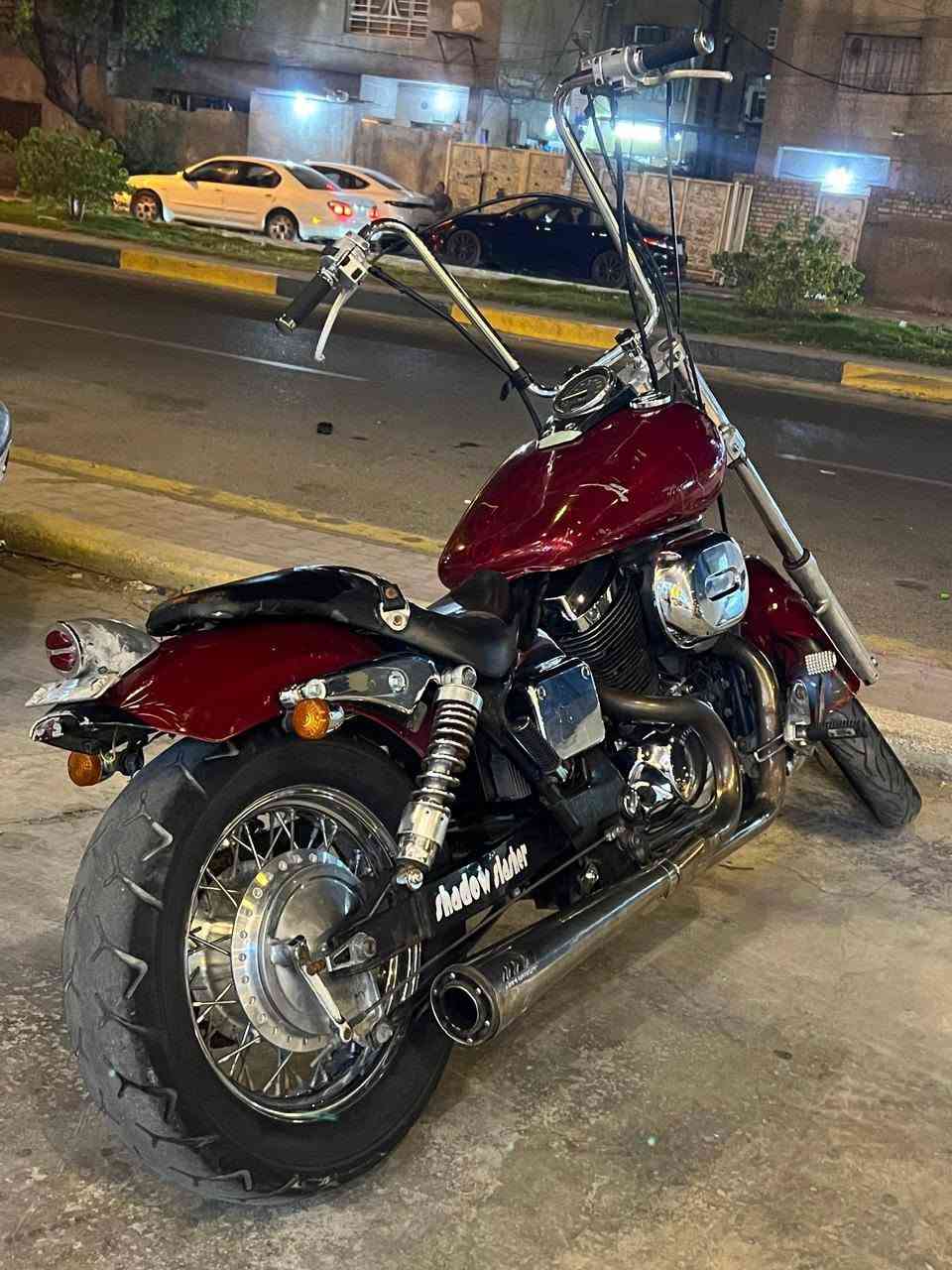 سلام عليكم

هونده شادو سلاشر 400cc
دراجة بلادية ونظيفة، المحرك ممفتوح أبد.
ناقصها أشاير أمامية 

 الموقع: بغداد – الحرية الثانية
 رقم الهاتف: ***********

السعر: 1,650,000 بيها مجال بسيط للشراي
