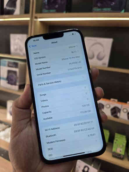 💙iphone 13 Pro Max 💙
بسعر 395 الف فقط 🙈
نموذج M امريكي 
ذاكرة 128🙉
فيس ايدي شغال 
بطارية 100 اصلية 🫡
شاشه اصليه ثلاث خيارات 
وفطر خفيف بل ظهر مو مبين🫢 
ضمان لسيم كارت والشبكه ولشحن ولوايفاي والمس والكاميرا كلوووو ضمان بسعر 395 الف فقط🙃
 واتساب ***********
مكان أربيل هفالان قرب جامع سيد طيب #هفالان_اربيل
