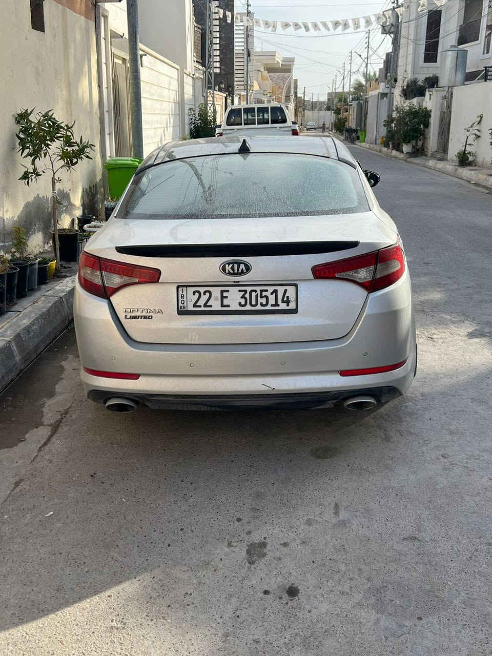 السلام عليكم
كيا اوبتما 2013 خليجي فول لون رصاصي 1/1بانوراما محرك 2400 دبل كزوز حساس خلفي كاميرا لد امامي لد خلفي تخم تايرات جديد انارة KIA بالدوس
نظام ترحيب عن قرب اشاير بالمري
مري شفط تحكمات استيرن شفتات
تبريد قطعتين نظام ABS 
نظام كروز تثبيت سرعه
نظام ECO تنظيم استهلاك بانزين 
صبغ عام اثر شخوط وجمالية لا اكثر تبديل بنيد كصة نظيف كلش 
 رقم اربيل سنوية ٢٠٣٠ 
السعر 90 $


**إذا كنت صاحب هذا الإعلان وتريد حذفه لأي سبب، رجاءا أرسل رسالة إلى الدعم الفني**