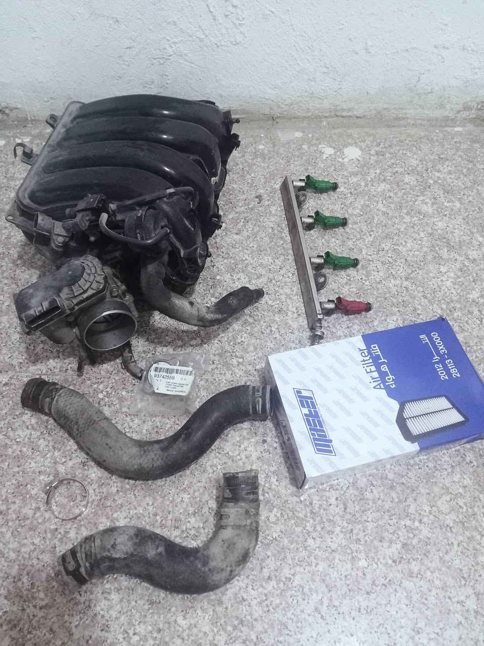 السلام عليكم 
عندي هاي الغراض مال النترا خليجي 2015 بدلت مكينة وهذني زادن عندي من المكينة القديمة جوتر ودكشن بارد وتخم نوزلات وجوزة مال صباحي ولف حماوه جديد وكلهن شغالات امانة الله ورسوله وع الفحص رايدهن كلهن 150 الف مكاني العامرية ***********
